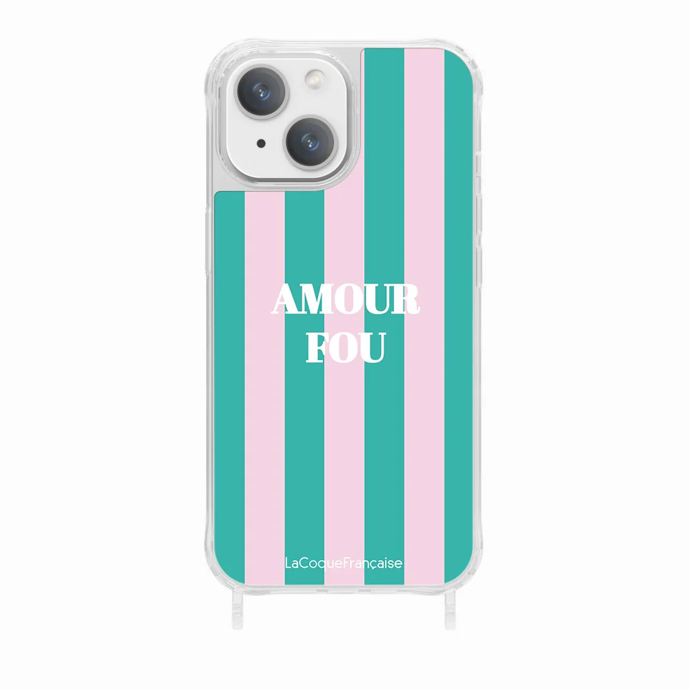 Coque Anneaux Imprimee Amour Fou Rose - Image 13