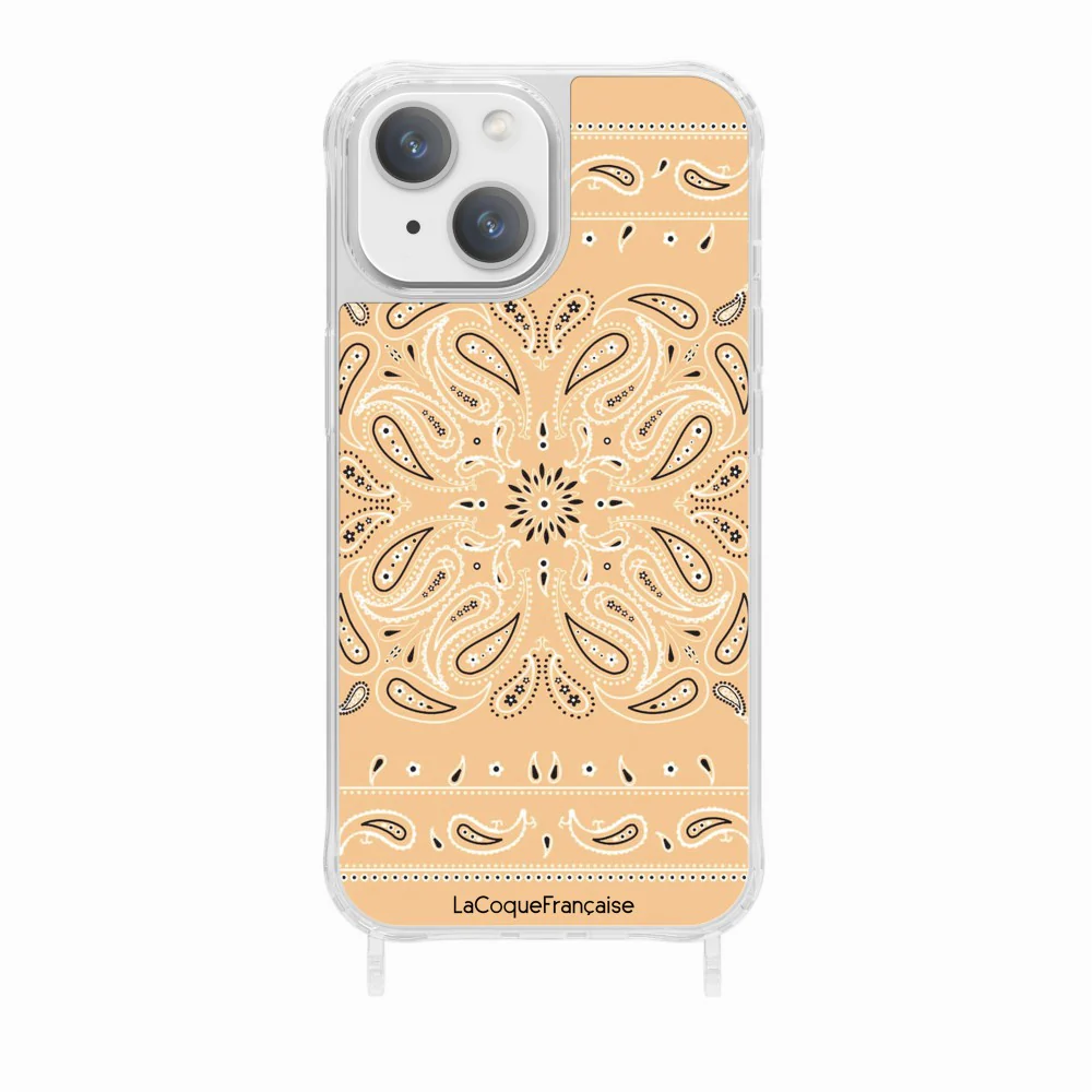 Coque Anneaux Imprimee Bandana Beige - Image 18