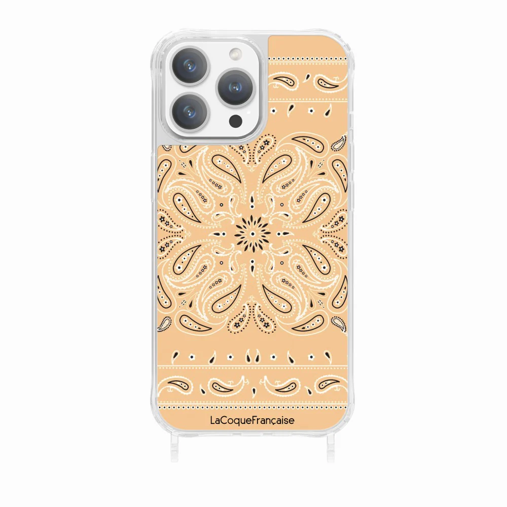 Coque Anneaux Imprimee Bandana Beige - Image 7
