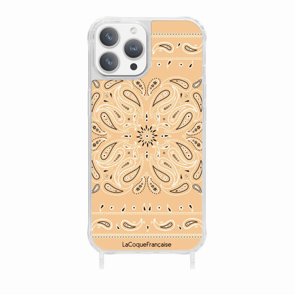 Coque Anneaux Imprimee Bandana Beige - Image 8