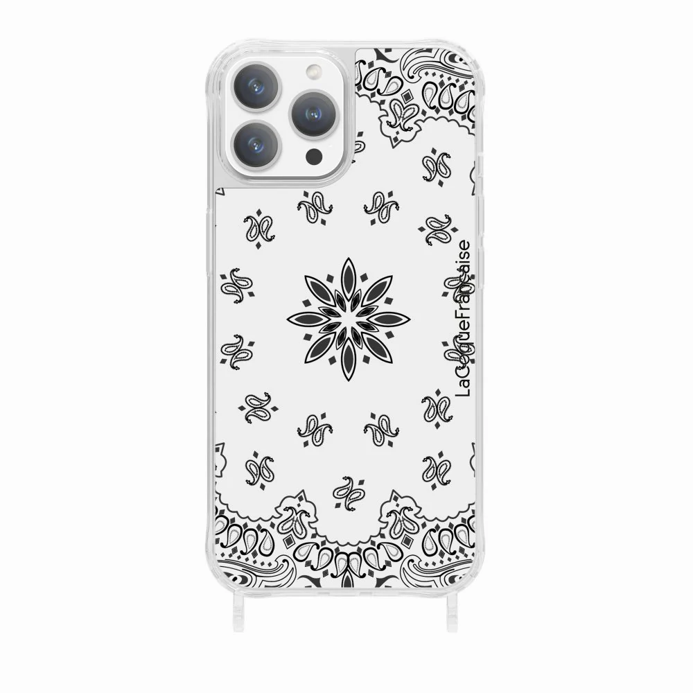 Coque Anneaux Imprimee Bandana Blanc - Image 20