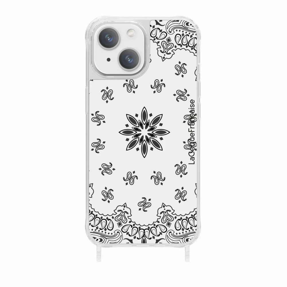 Coque Anneaux Imprimee Bandana Blanc - Image 22