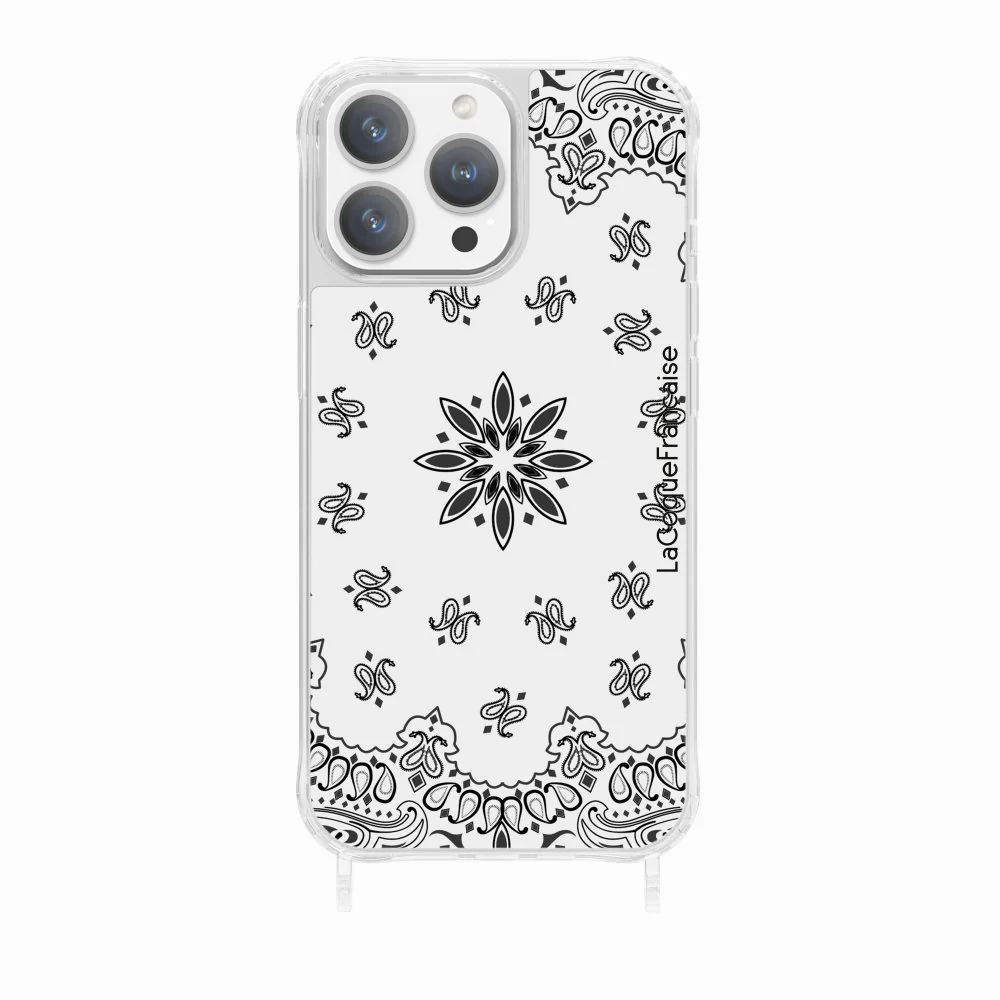 Coque Anneaux Imprimee Bandana Blanc - Image 24