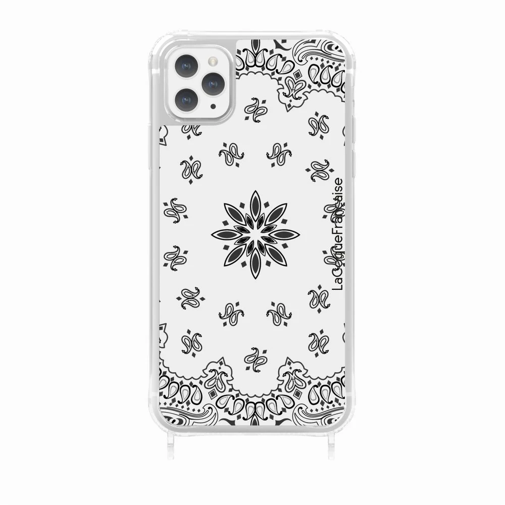 Coque Anneaux Imprimee Bandana Blanc - Image 27