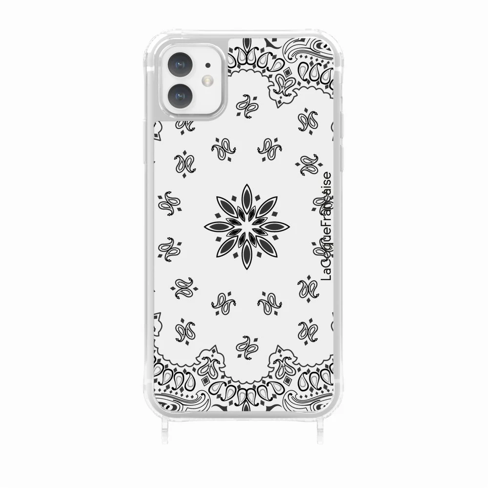 Coque Anneaux Imprimee Bandana Blanc - Image 28