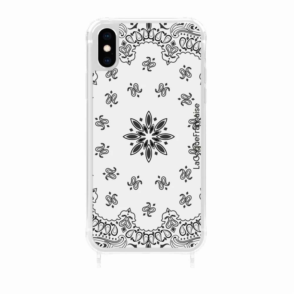 Coque Anneaux Imprimee Bandana Blanc - Image 30