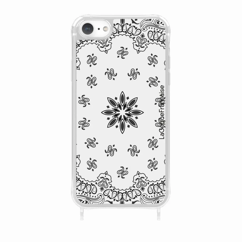 Coque Anneaux Imprimee Bandana Blanc - Image 32