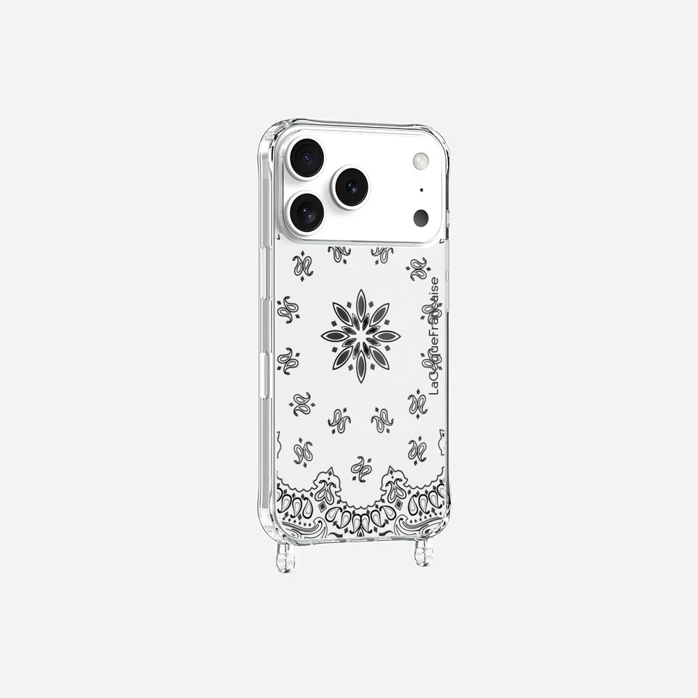 Coque Anneaux Imprimee Bandana Blanc - Image 4