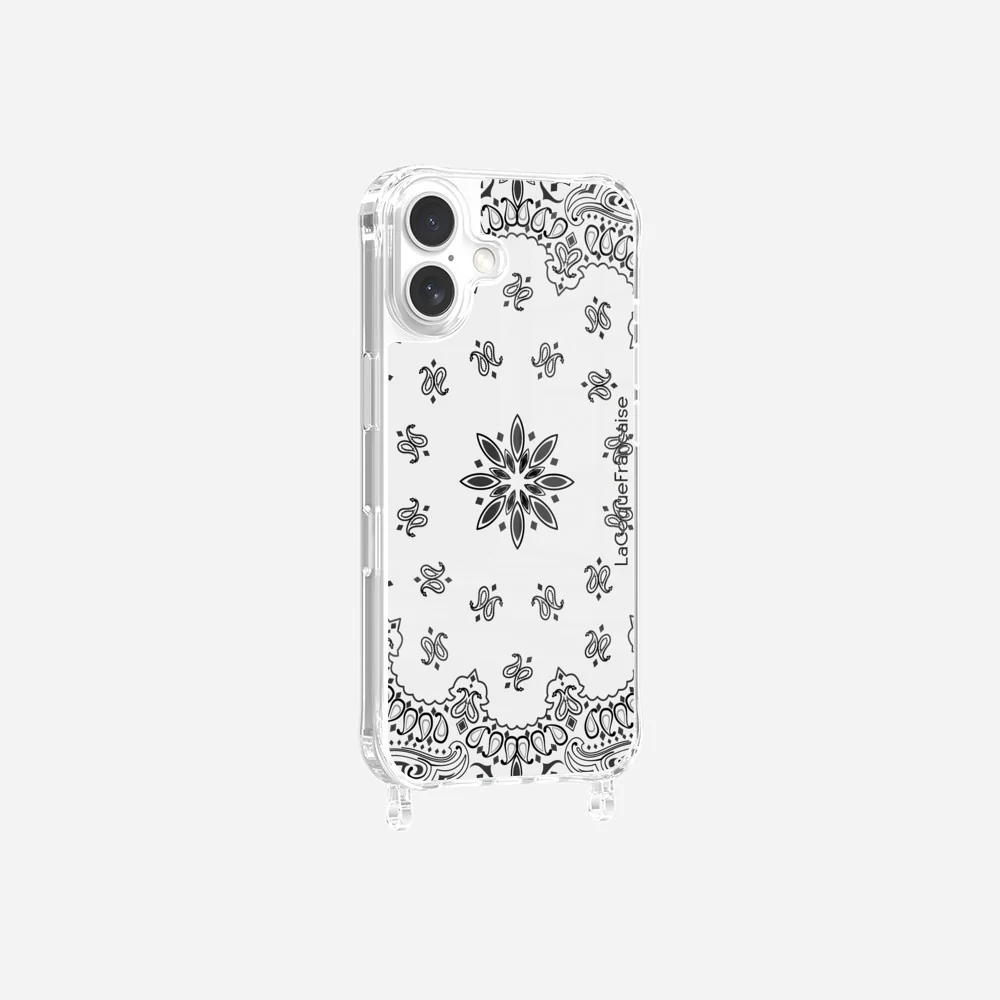Coque Anneaux Imprimee Bandana Blanc - Image 6