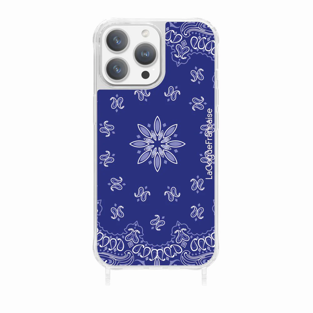 Coque Anneaux Imprimee Bandana Bleu - Image 10