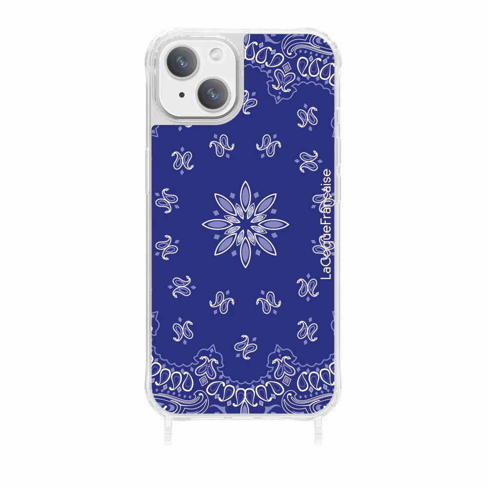 Coque Anneaux Imprimee Bandana Bleu - Image 11