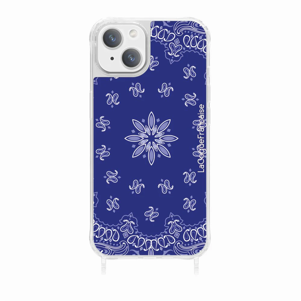 Coque Anneaux Imprimee Bandana Bleu - Image 16