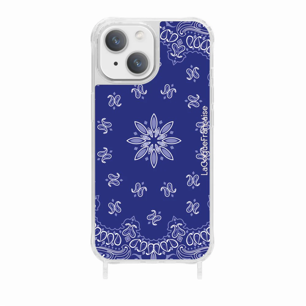 Coque Anneaux Imprimee Bandana Bleu - Image 20