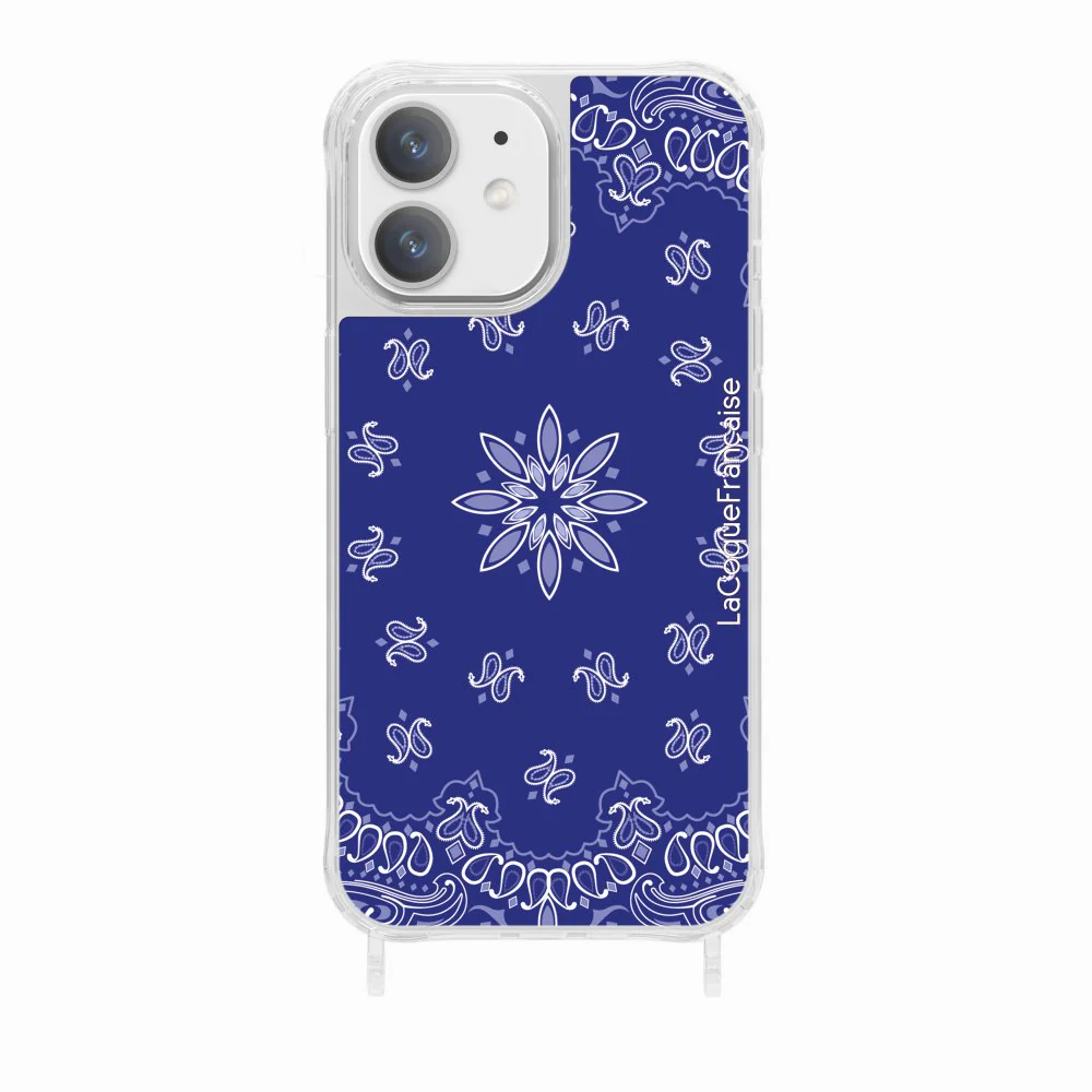 Coque Anneaux Imprimee Bandana Bleu - Image 23