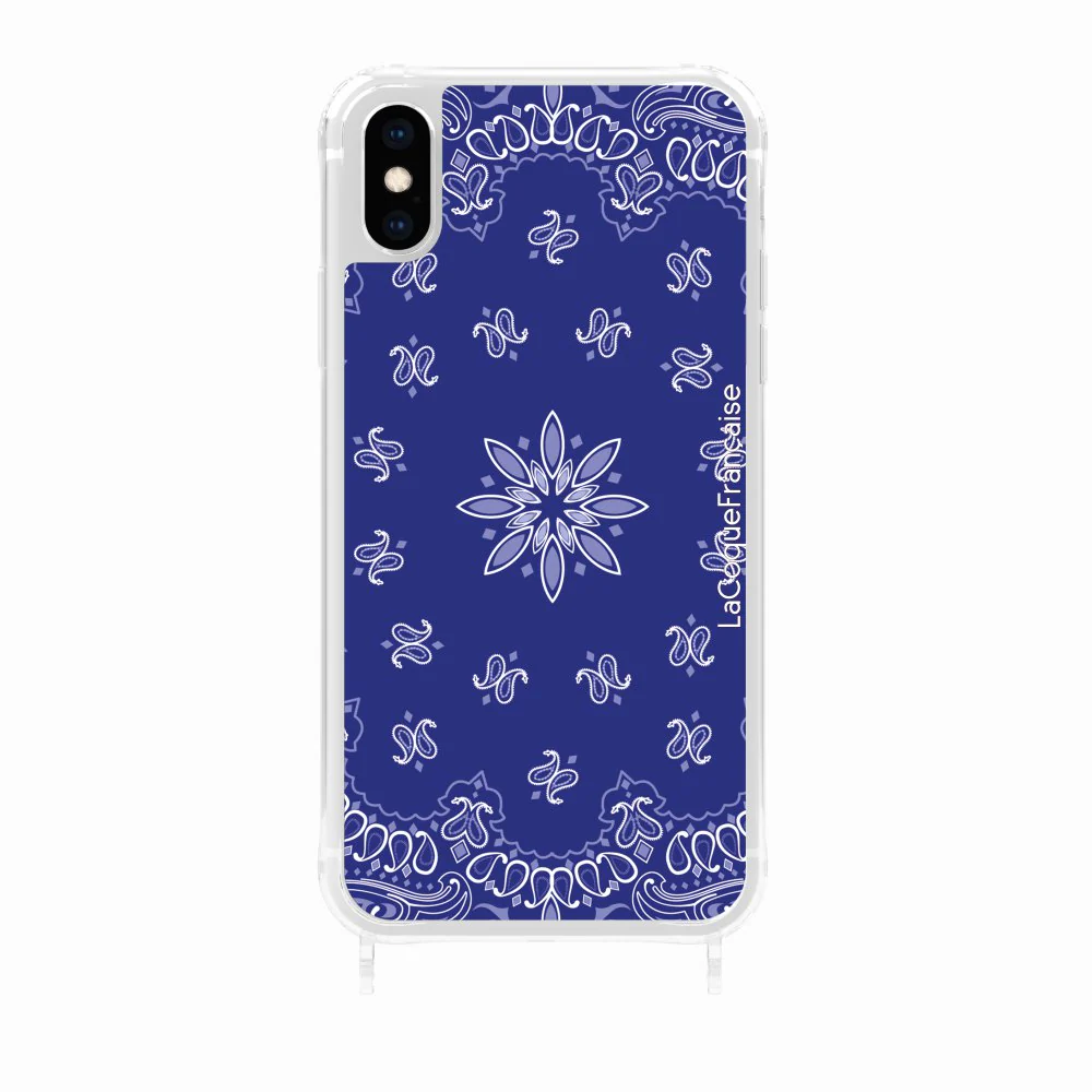 Coque Anneaux Imprimee Bandana Bleu - Image 27