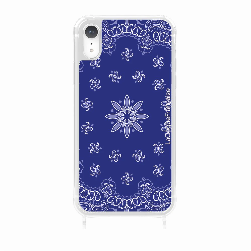 Coque Anneaux Imprimee Bandana Bleu - Image 29