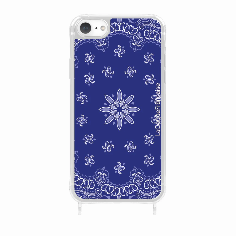 Coque Anneaux Imprimee Bandana Bleu - Image 30