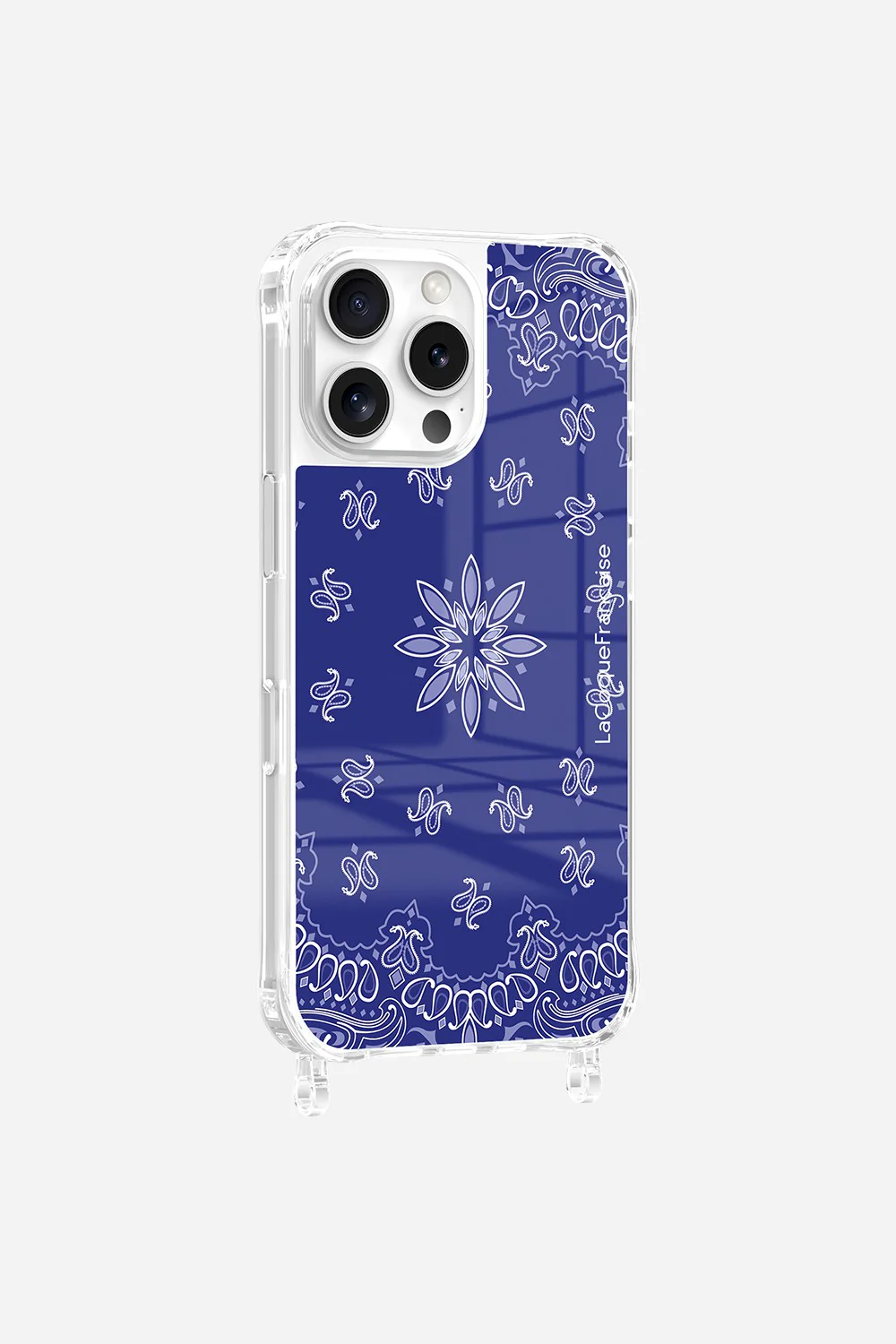Coque Anneaux Imprimee Bandana Bleu - Image 6