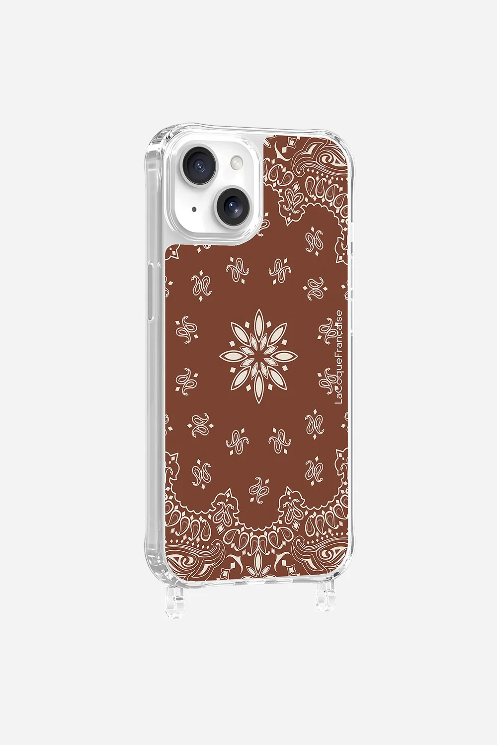 Coque Anneaux Imprimee Bandana Brun - Image 10