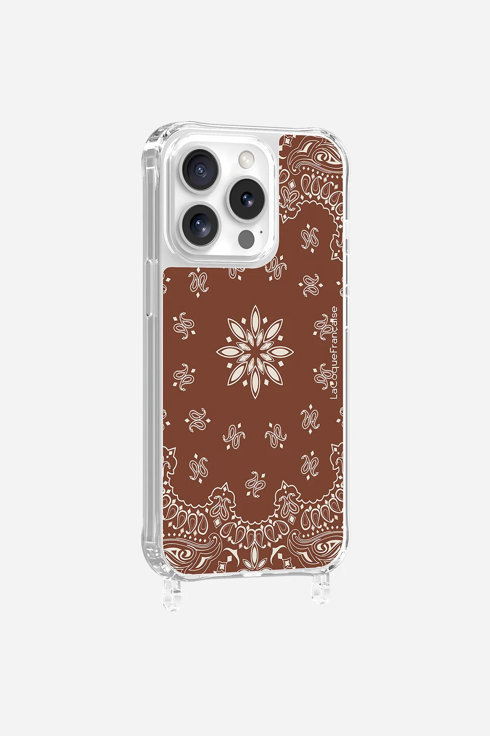 Coque Anneaux Imprimee Bandana Brun - Image 12