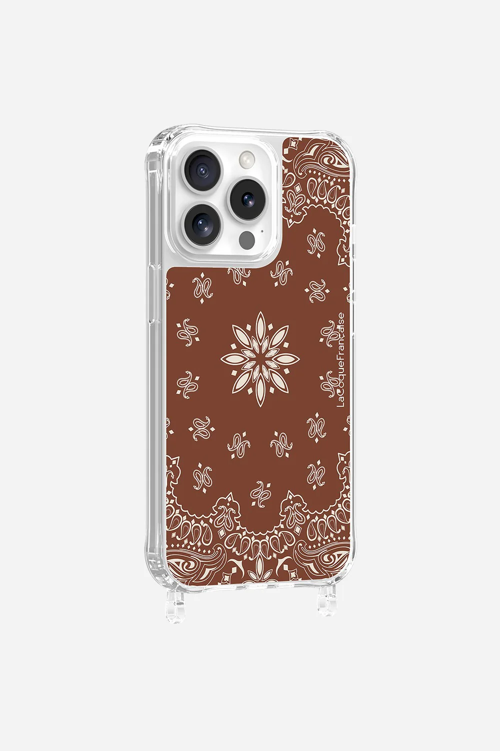 Coque Anneaux Imprimee Bandana Brun - Image 16