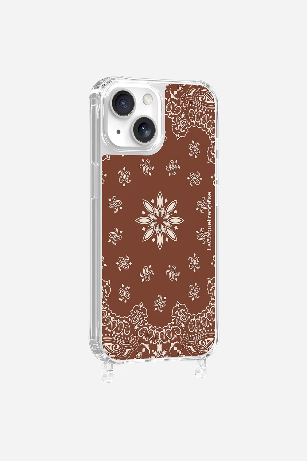 Coque Anneaux Imprimee Bandana Brun - Image 19