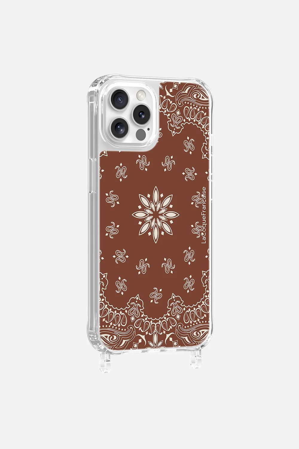 Coque Anneaux Imprimee Bandana Brun - Image 20
