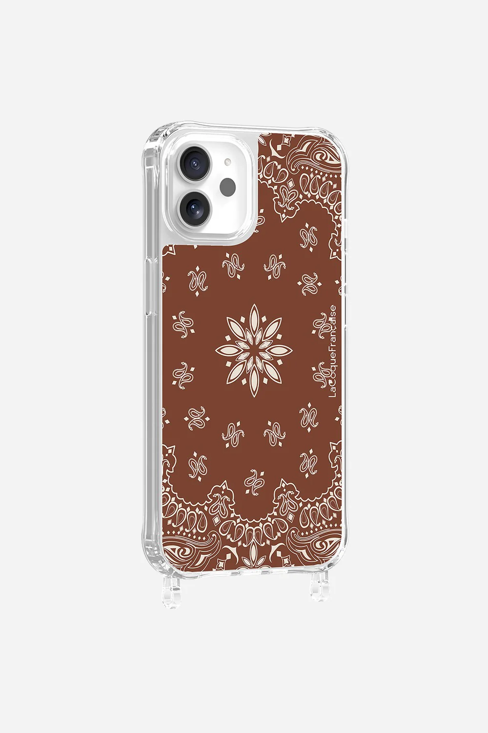 Coque Anneaux Imprimee Bandana Brun - Image 22