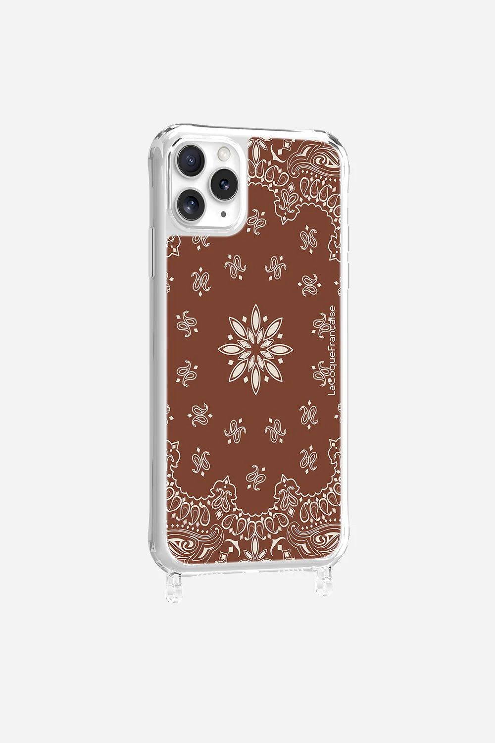 Coque Anneaux Imprimee Bandana Brun - Image 23
