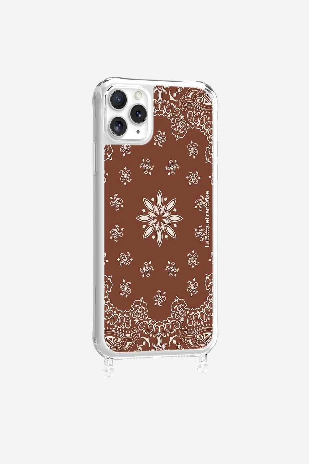 Coque Anneaux Imprimee Bandana Brun - Image 24