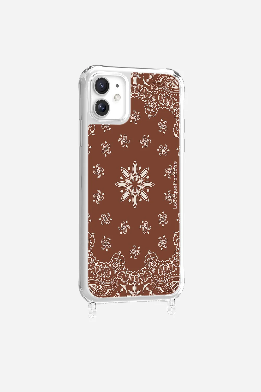 Coque Anneaux Imprimee Bandana Brun - Image 25