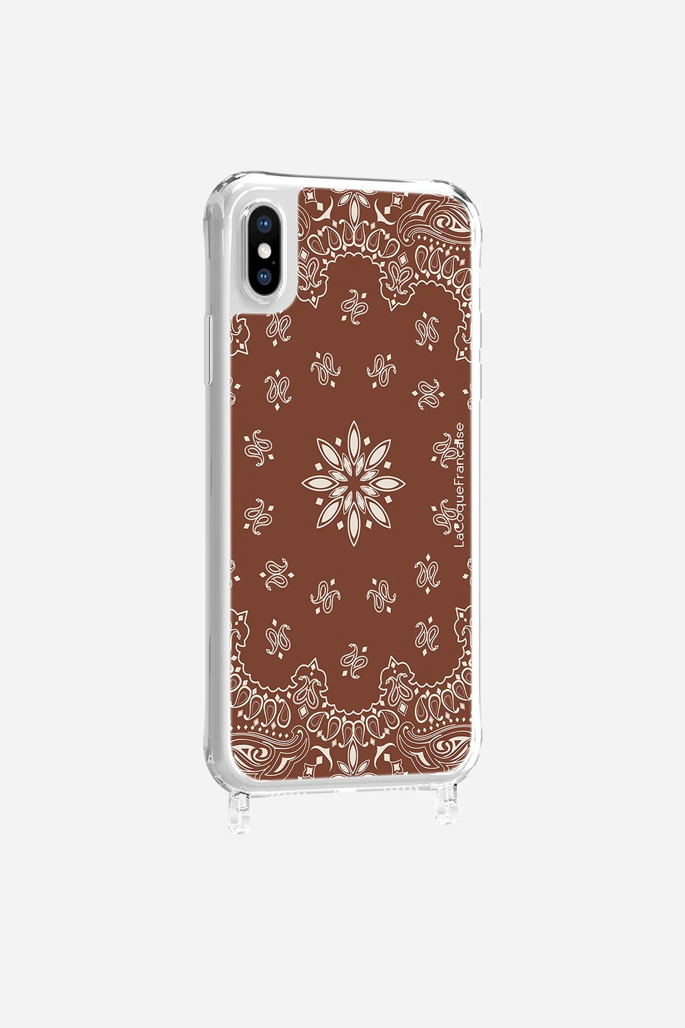 Coque Anneaux Imprimee Bandana Brun - Image 27