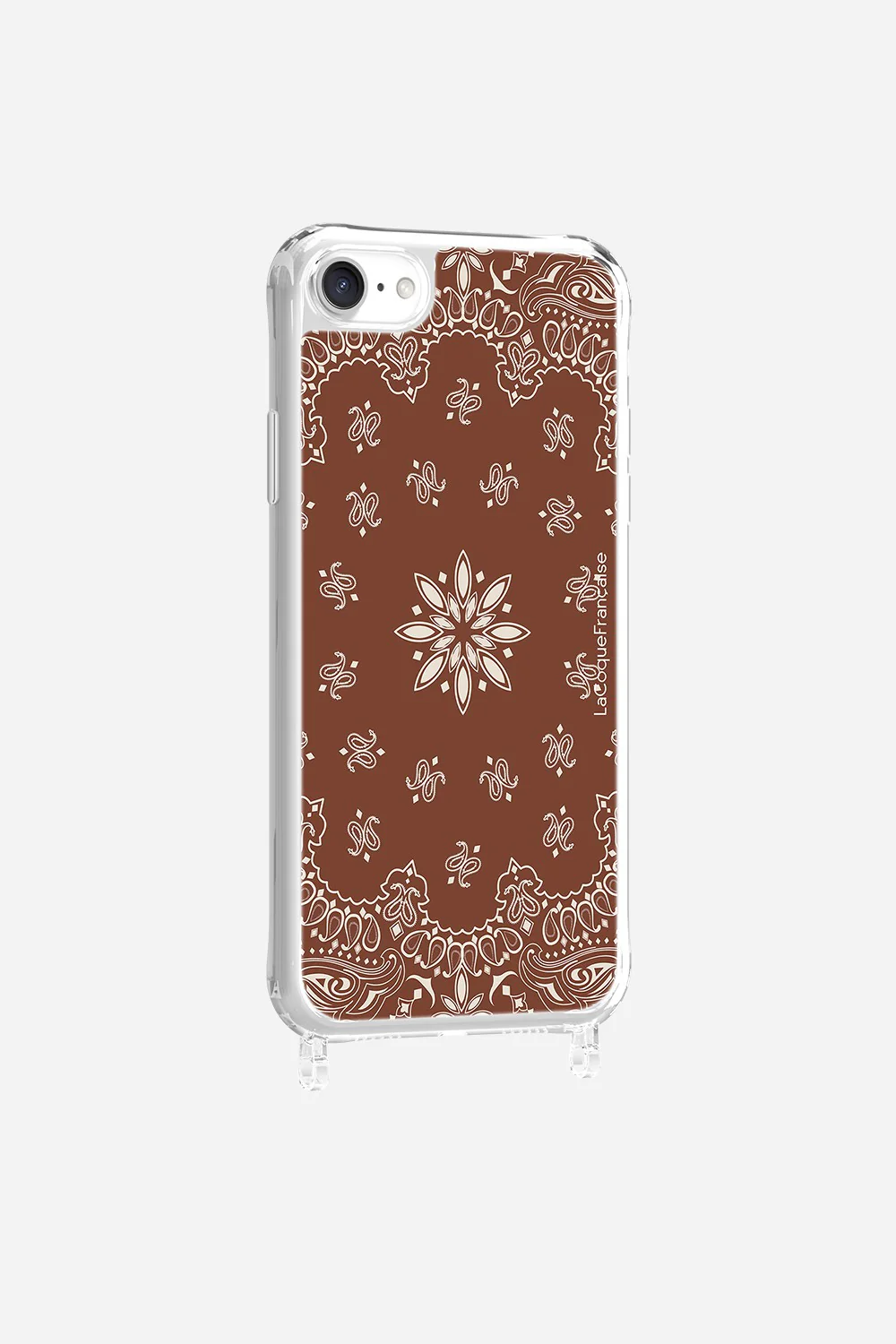 Coque Anneaux Imprimee Bandana Brun - Image 29