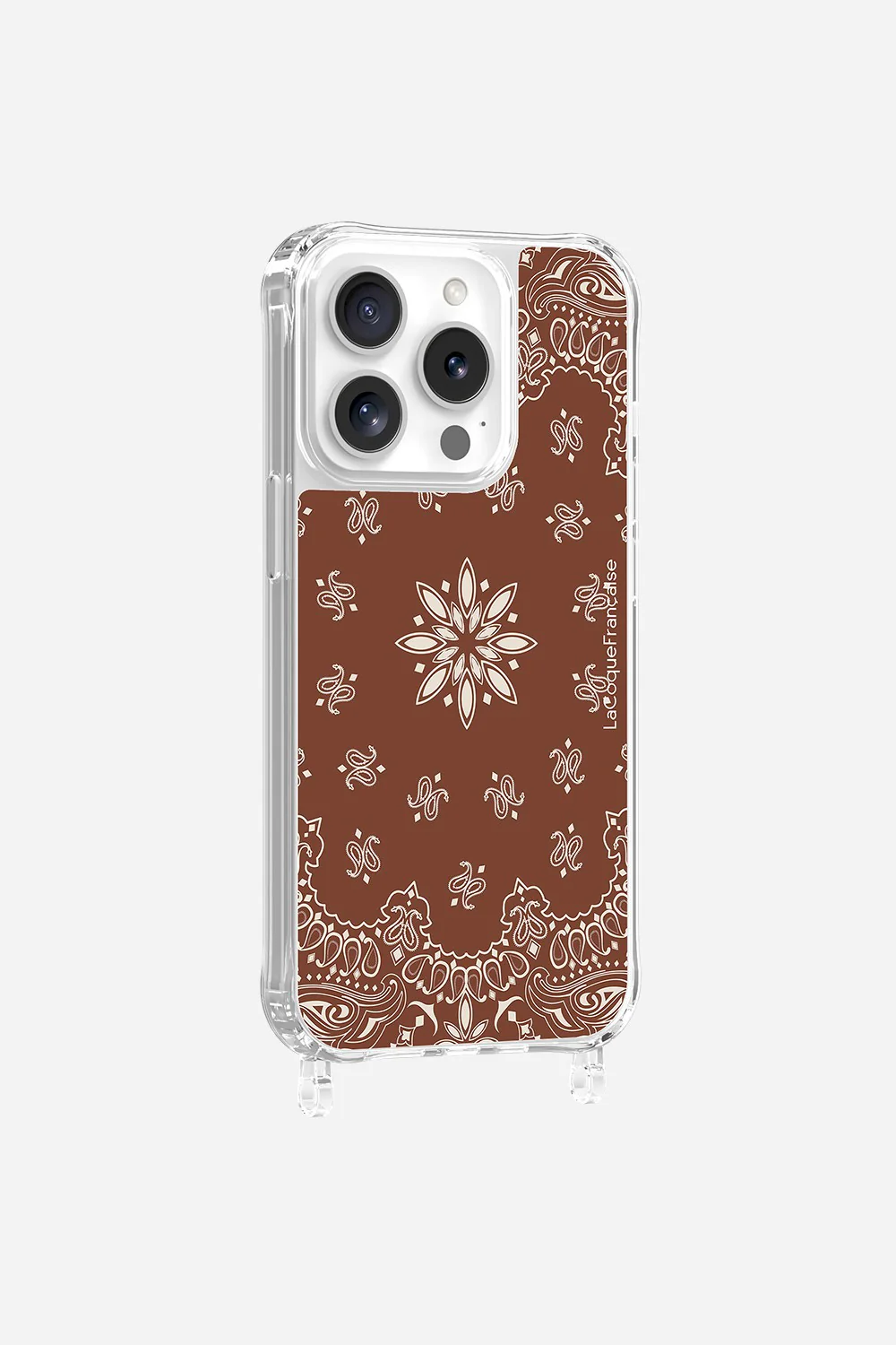 Coque Anneaux Imprimee Bandana Brun - Image 8