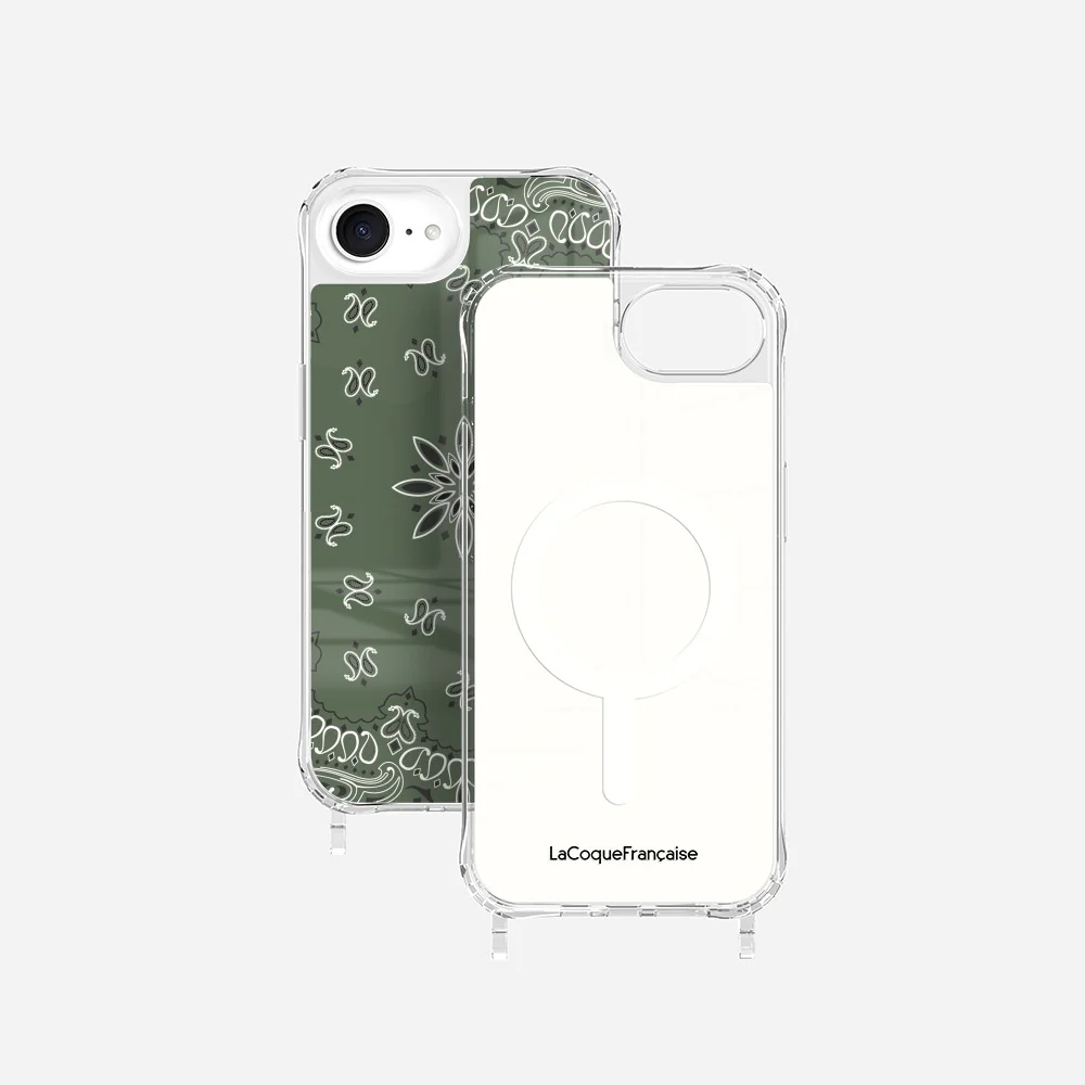 Coque Anneaux Imprimee Bandana Kaki - Image 30