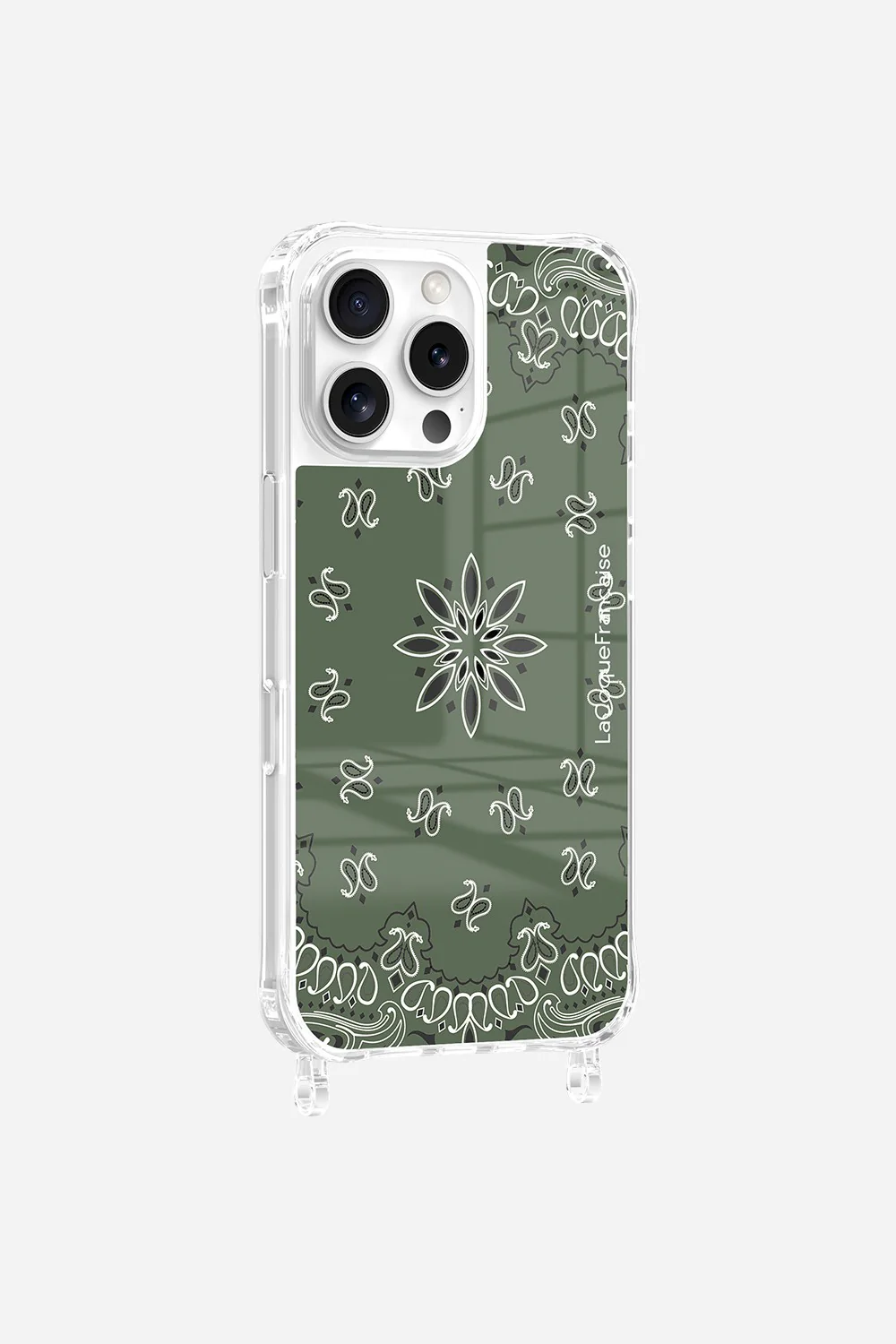 Coque Anneaux Imprimee Bandana Kaki - Image 5