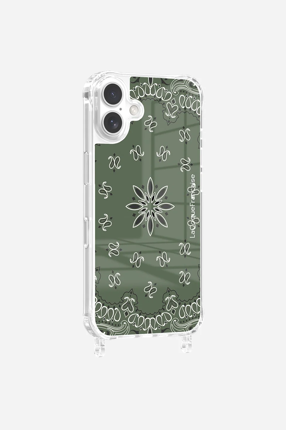 Coque Anneaux Imprimee Bandana Kaki - Image 7