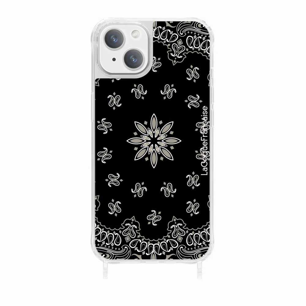 Coque Anneaux Imprimee Bandana Noir - Image 13