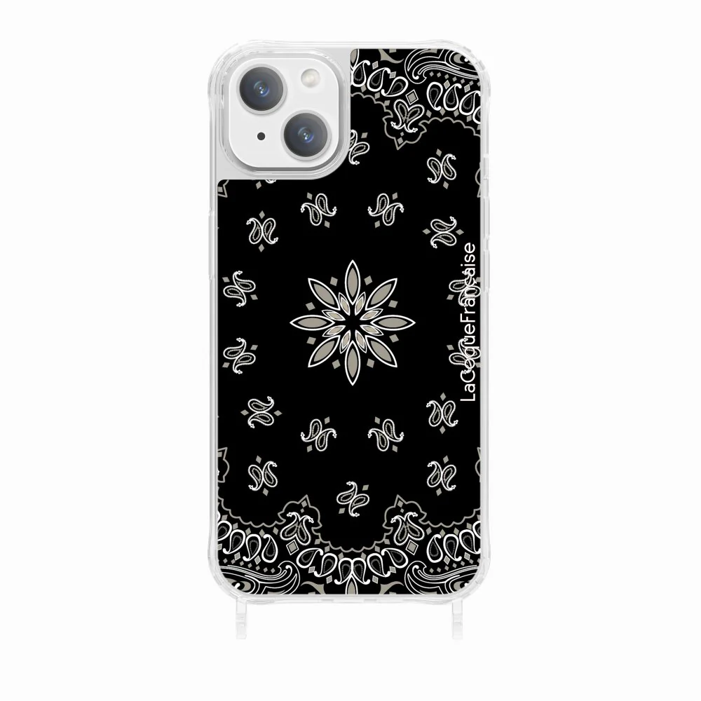 Coque Anneaux Imprimee Bandana Noir - Image 21