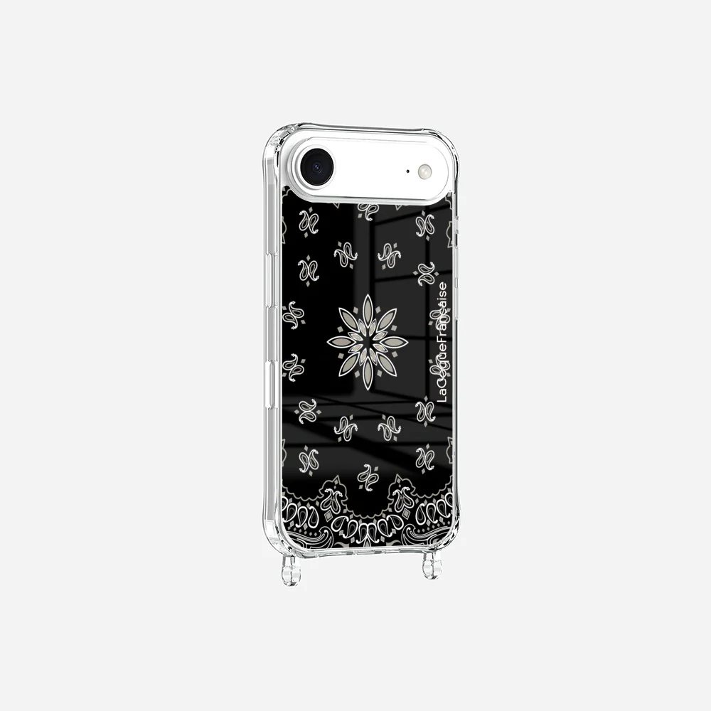 Coque Anneaux Imprimee Bandana Noir - Image 3