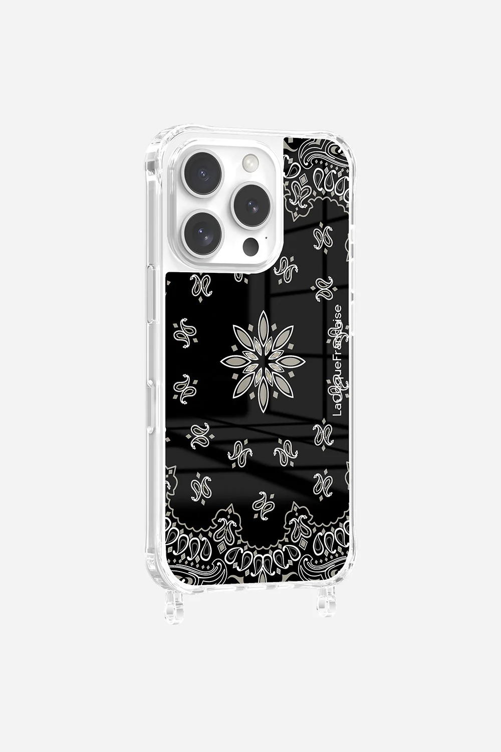 Coque Anneaux Imprimee Bandana Noir - Image 7