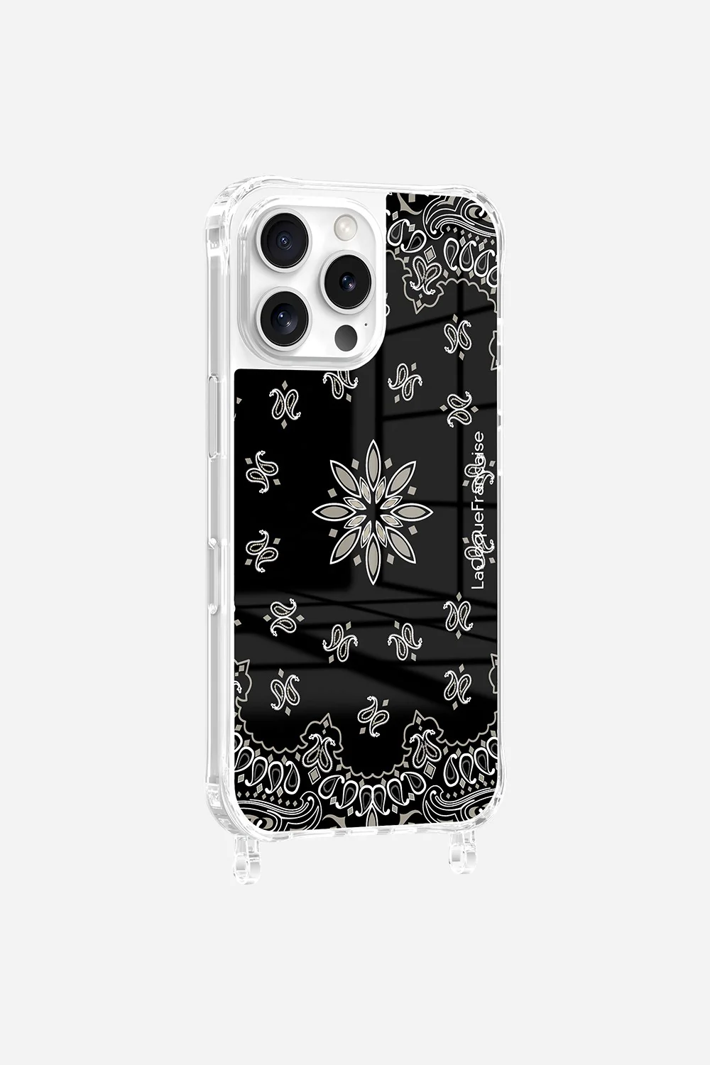 Coque Anneaux Imprimee Bandana Noir - Image 8