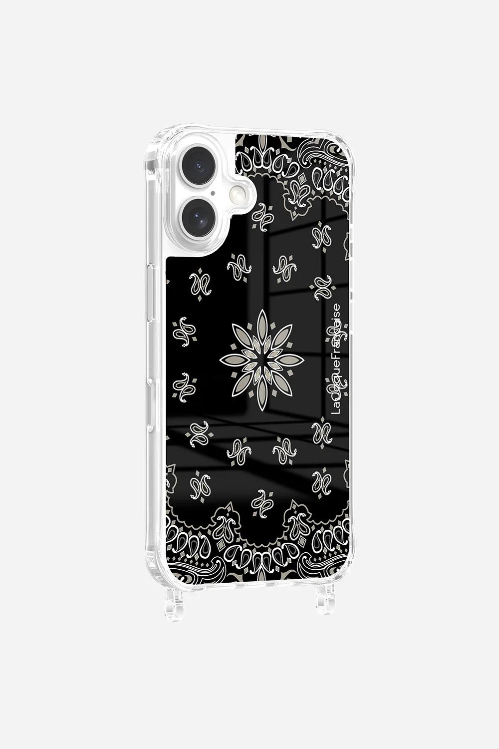 Coque Anneaux Imprimee Bandana Noir - Image 9
