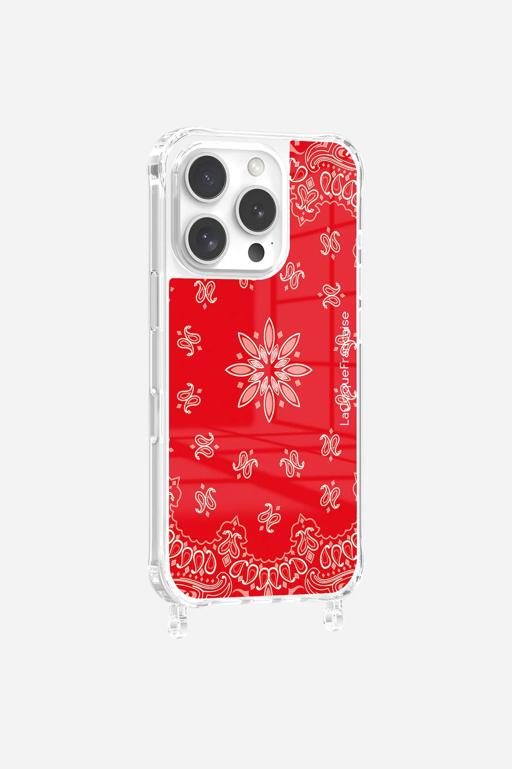 Coque Anneaux Imprimee Bandana Rouge - Image 3