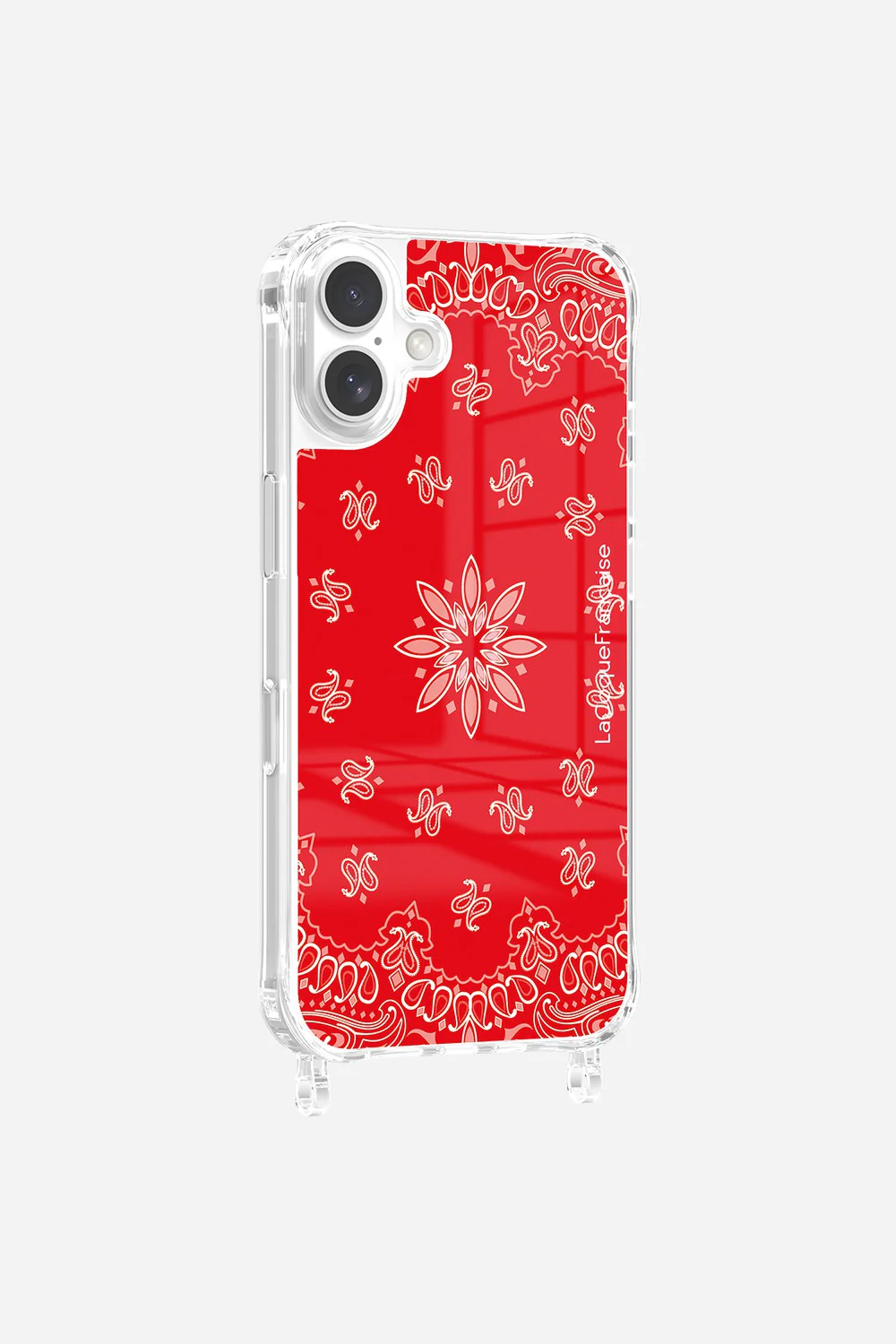 Coque Anneaux Imprimee Bandana Rouge - Image 6