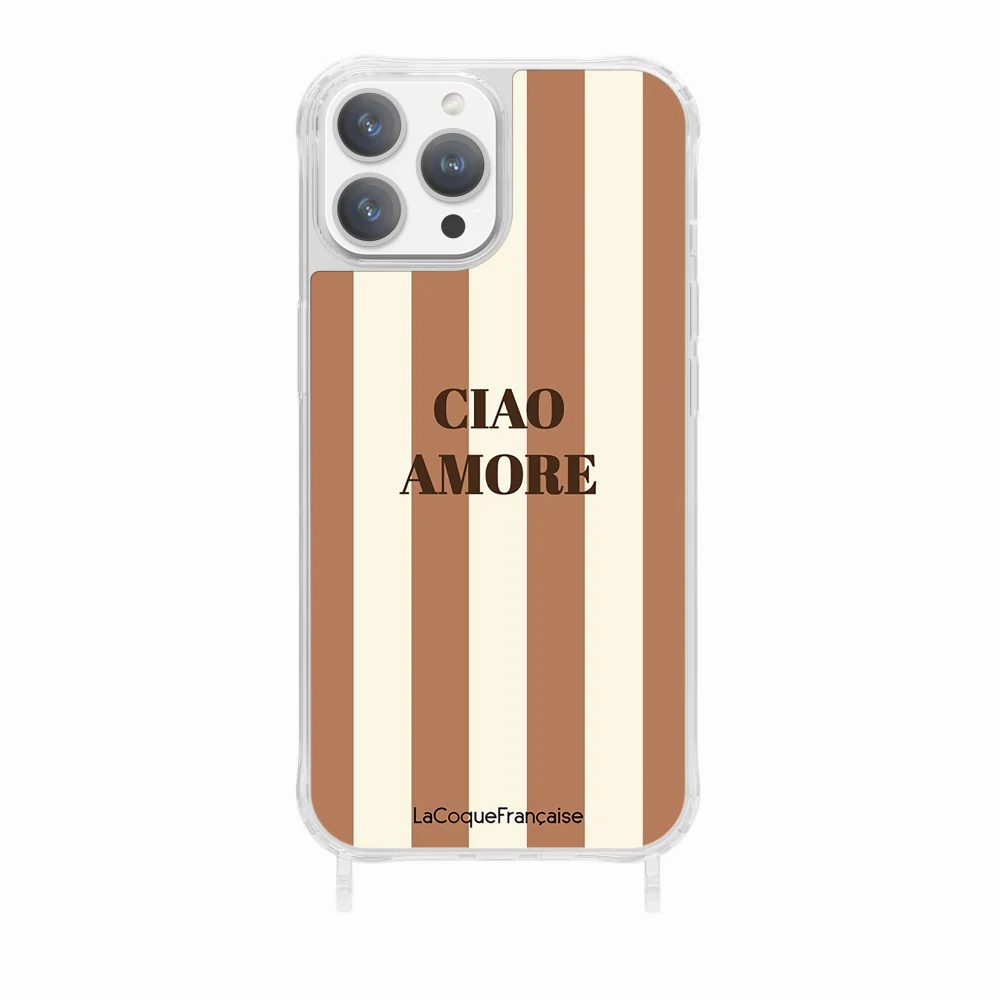 Coque Anneaux Imprimee Ciao Amore Beige - Image 11