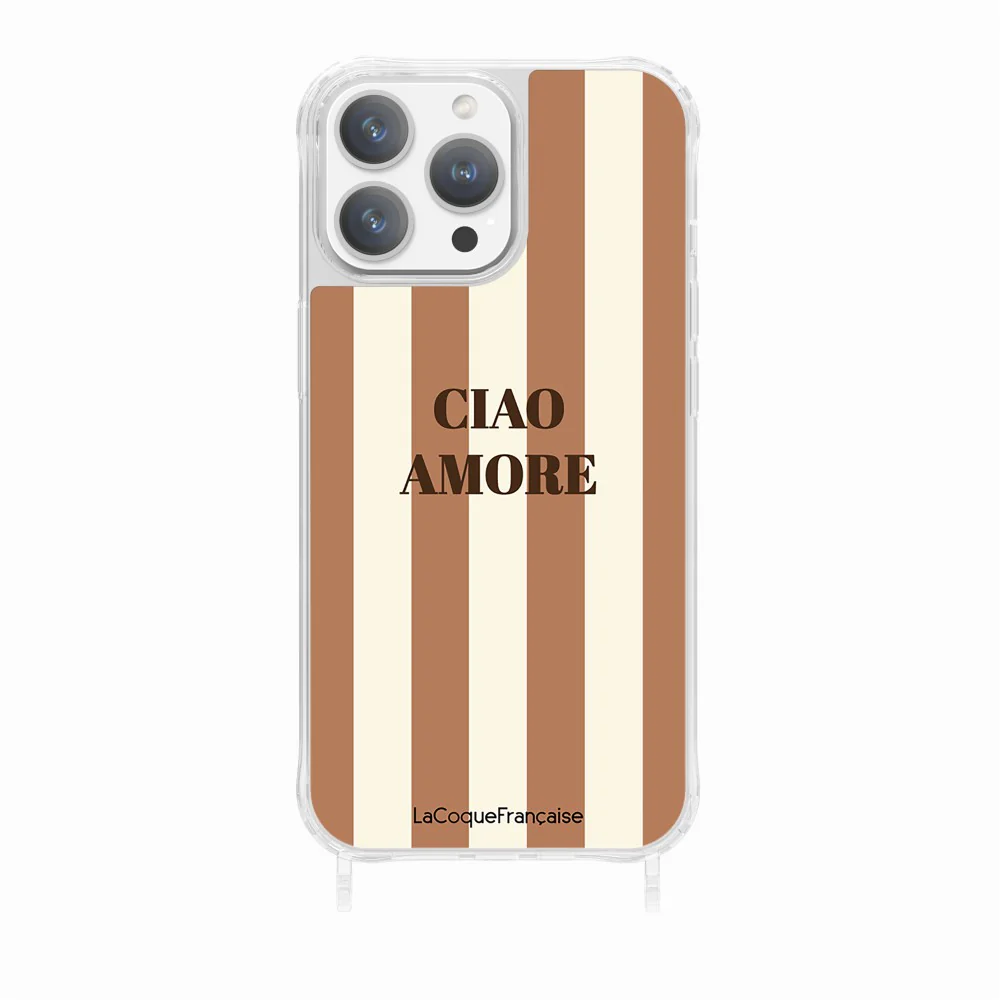 Coque Anneaux Imprimee Ciao Amore Beige - Image 14