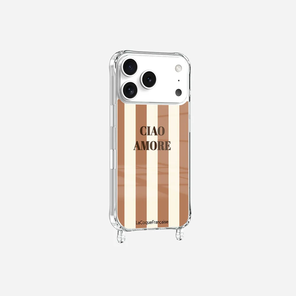 Coque Anneaux Imprimee Ciao Amore Beige - Image 4