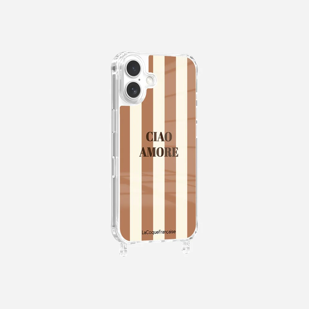 Coque Anneaux Imprimee Ciao Amore Beige - Image 5