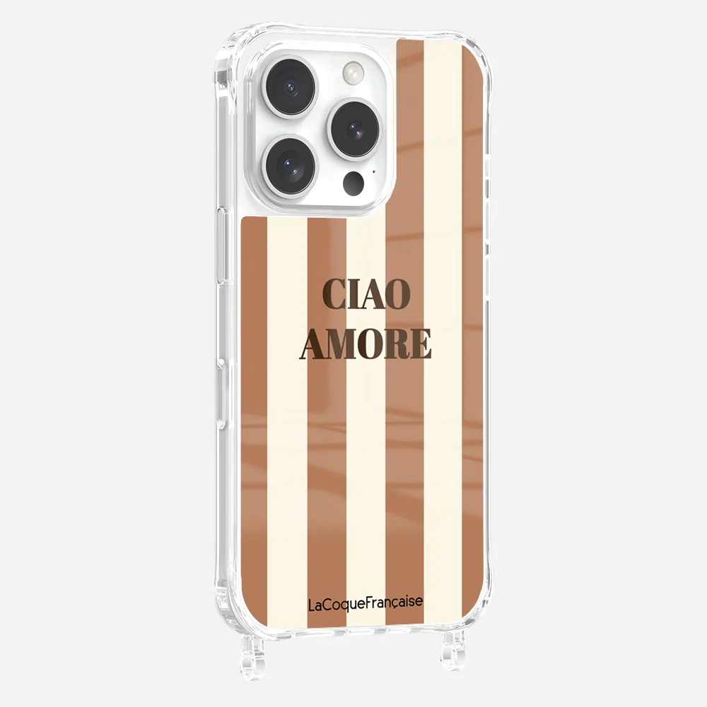Coque Anneaux Imprimee Ciao Amore Beige - Image 6